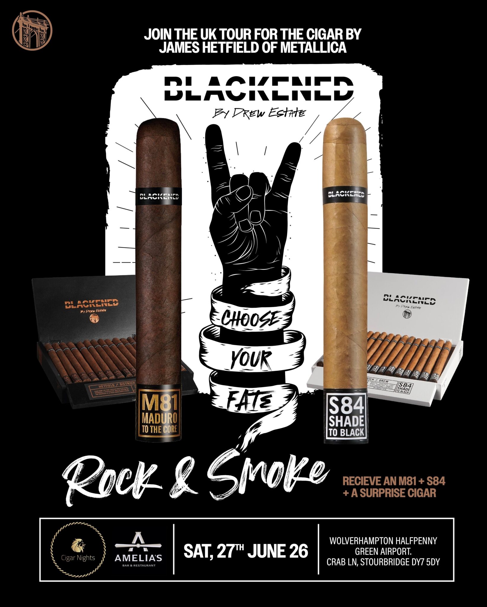 Rock & Smoke Cigar Taster Event Tickets Now On Sale | Cigar Nights, UK